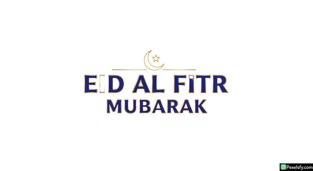 Eid al Fitr Mubarak greeting card isolated on transparent background (9)