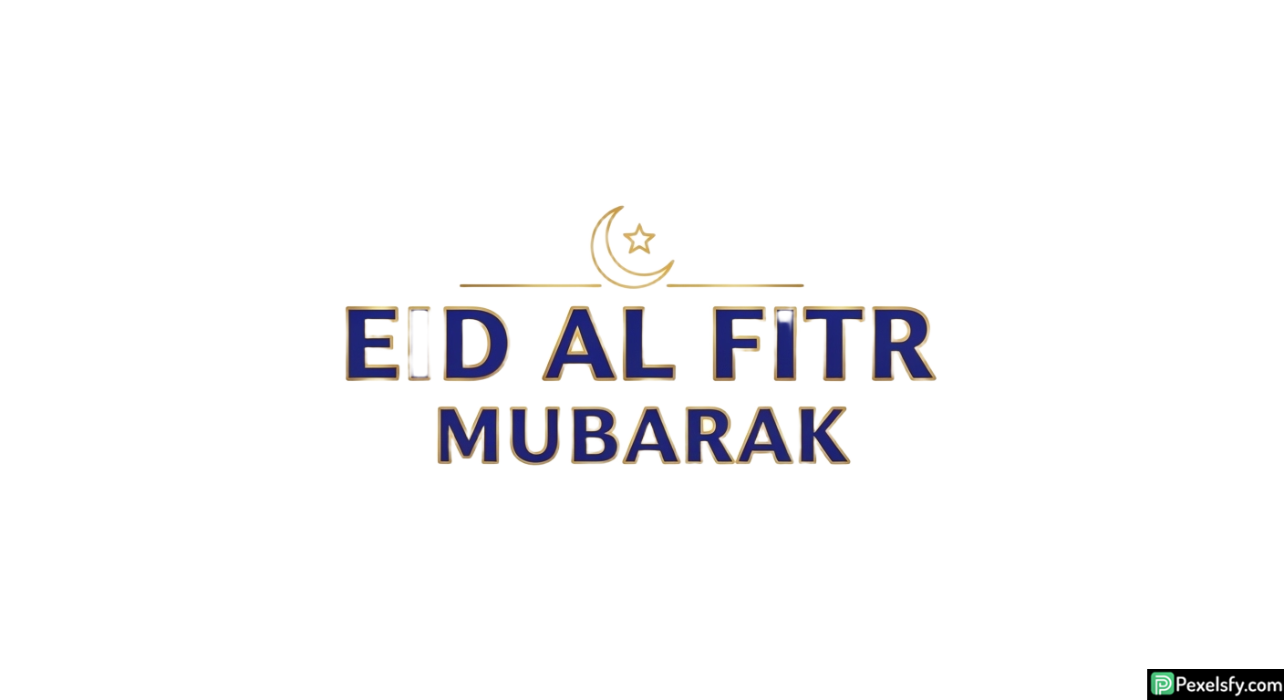 Eid al Fitr Mubarak greeting card isolated on transparent background (9)