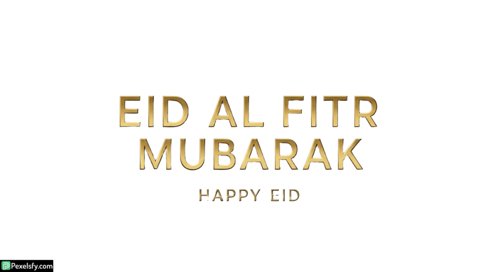 Eid al Fitr Mubarak greeting isolated on transparent background (1)