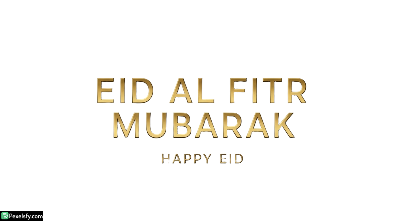 Eid al Fitr Mubarak greeting isolated on transparent background (1)