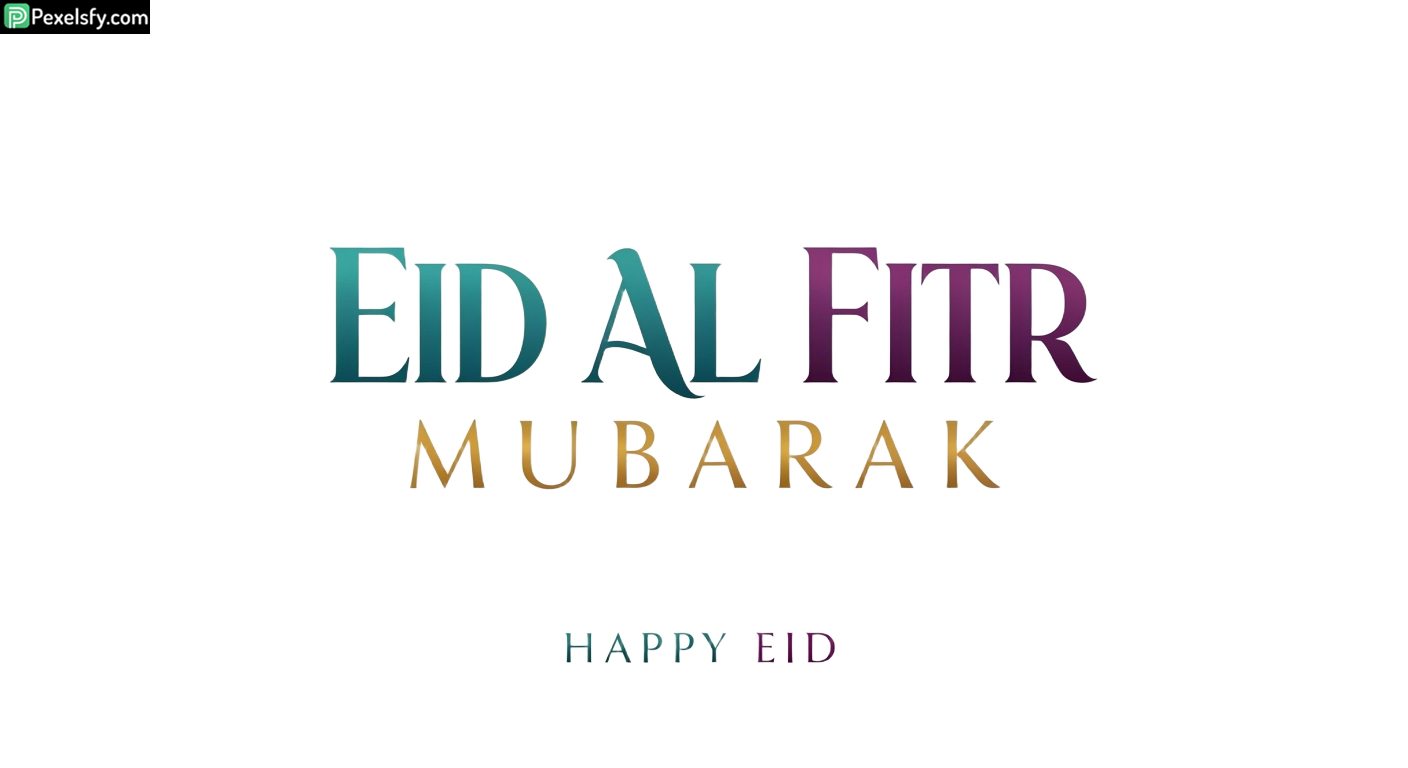 Eid al Fitr Mubarak greeting isolated on transparent background (12)