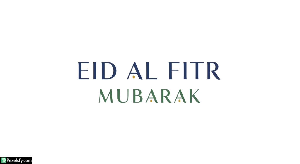 Eid al Fitr Mubarak greeting isolated on transparent background (14)