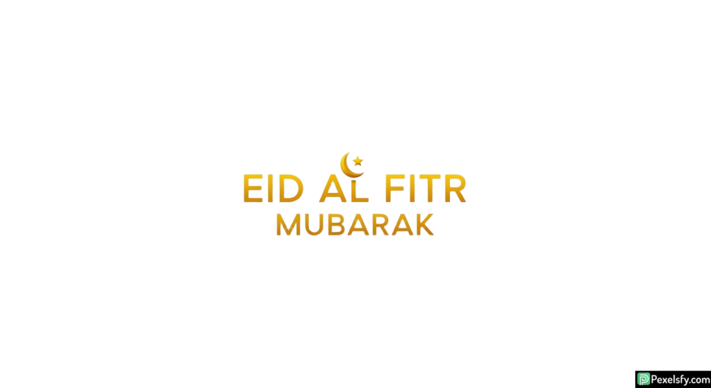 Eid al Fitr Mubarak greeting isolated on transparent background (15)