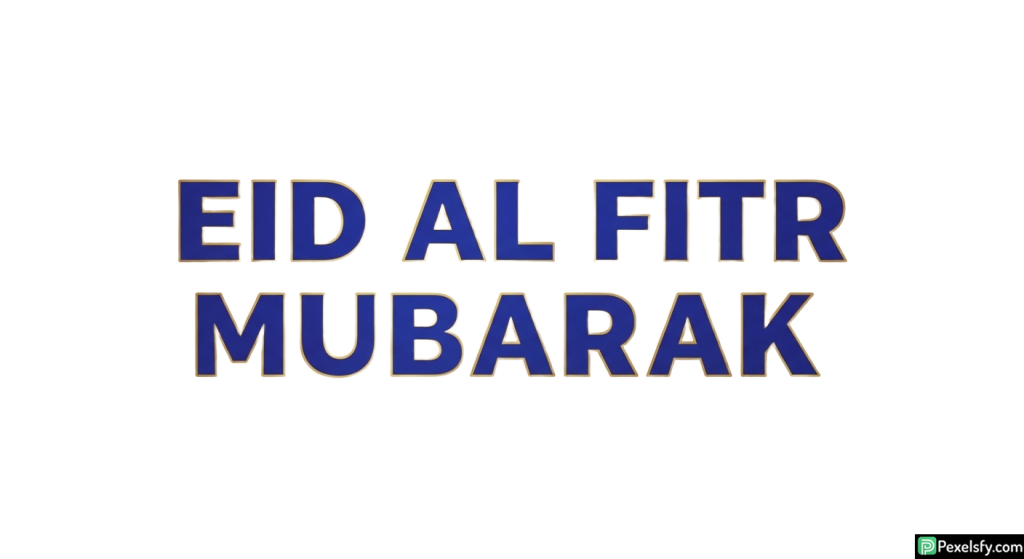 Eid al Fitr Mubarak greeting isolated on transparent background (16)