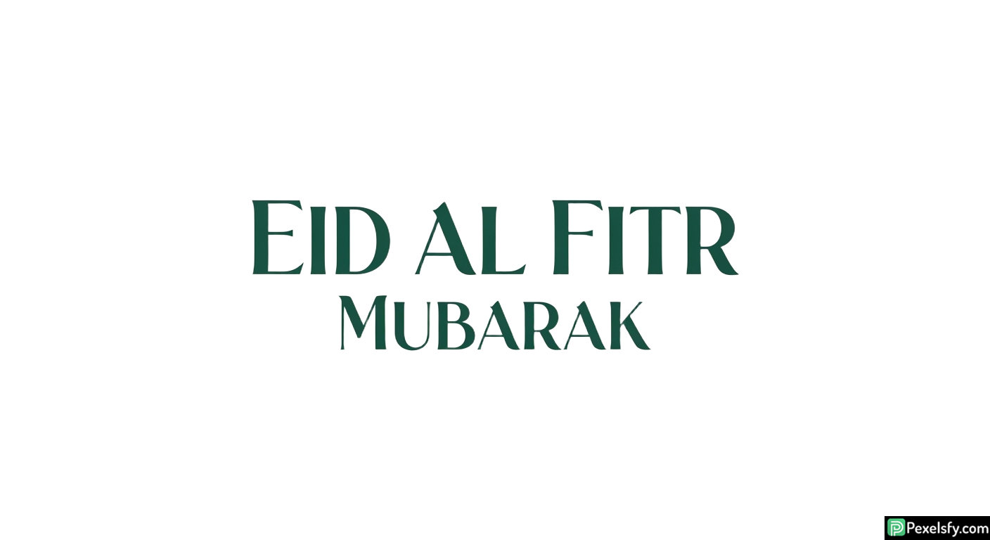 Eid al Fitr Mubarak greeting isolated on transparent background (17)