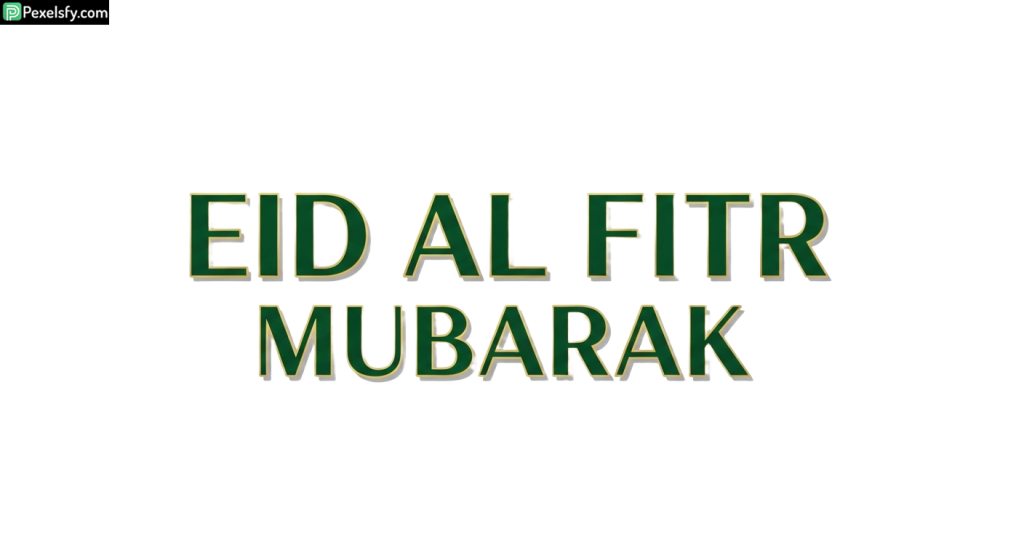 Eid al Fitr Mubarak greeting isolated on transparent background (19)