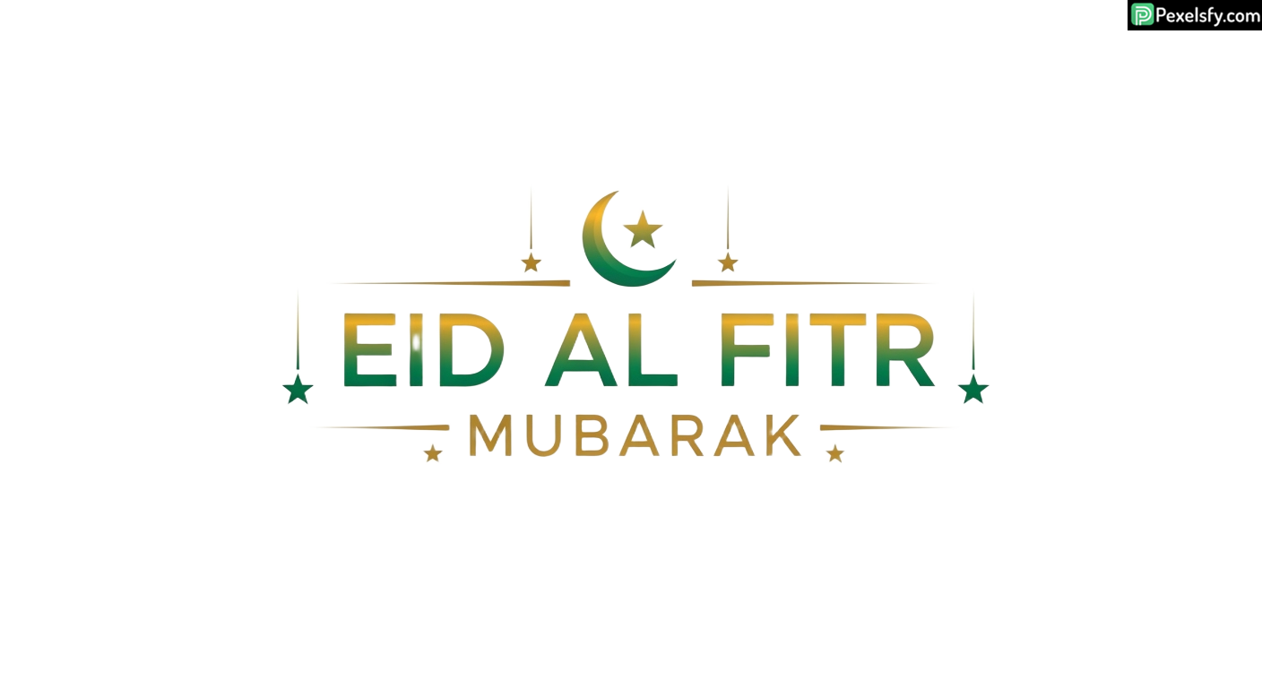 Eid al Fitr Mubarak greeting isolated on transparent background (24)