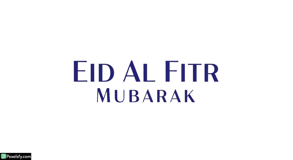 Eid al Fitr Mubarak greeting isolated on transparent background (26)