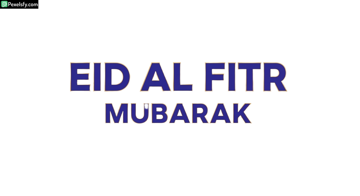 Eid al Fitr Mubarak greeting isolated on transparent background (27)