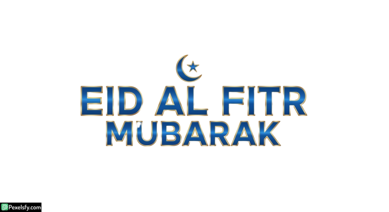 Eid al Fitr Mubarak greeting isolated on transparent background (28)