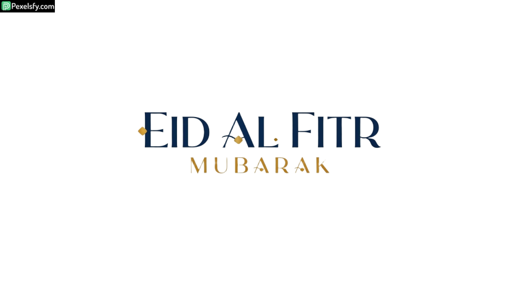 Eid al Fitr Mubarak greeting isolated on transparent background (29)