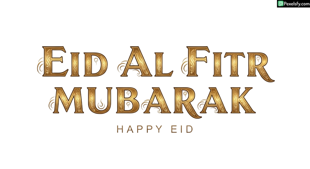 Eid al Fitr Mubarak greeting isolated on transparent background (31)