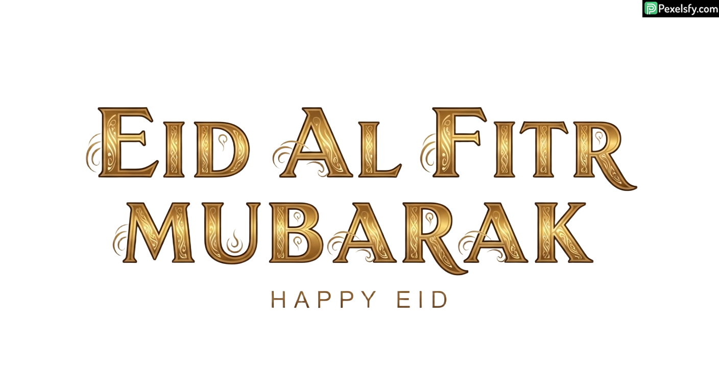 Eid al Fitr Mubarak greeting isolated on transparent background (31)