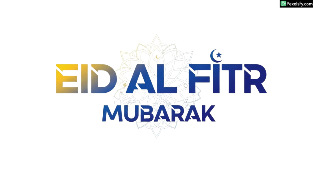 Eid al Fitr Mubarak greeting isolated on transparent background (33)