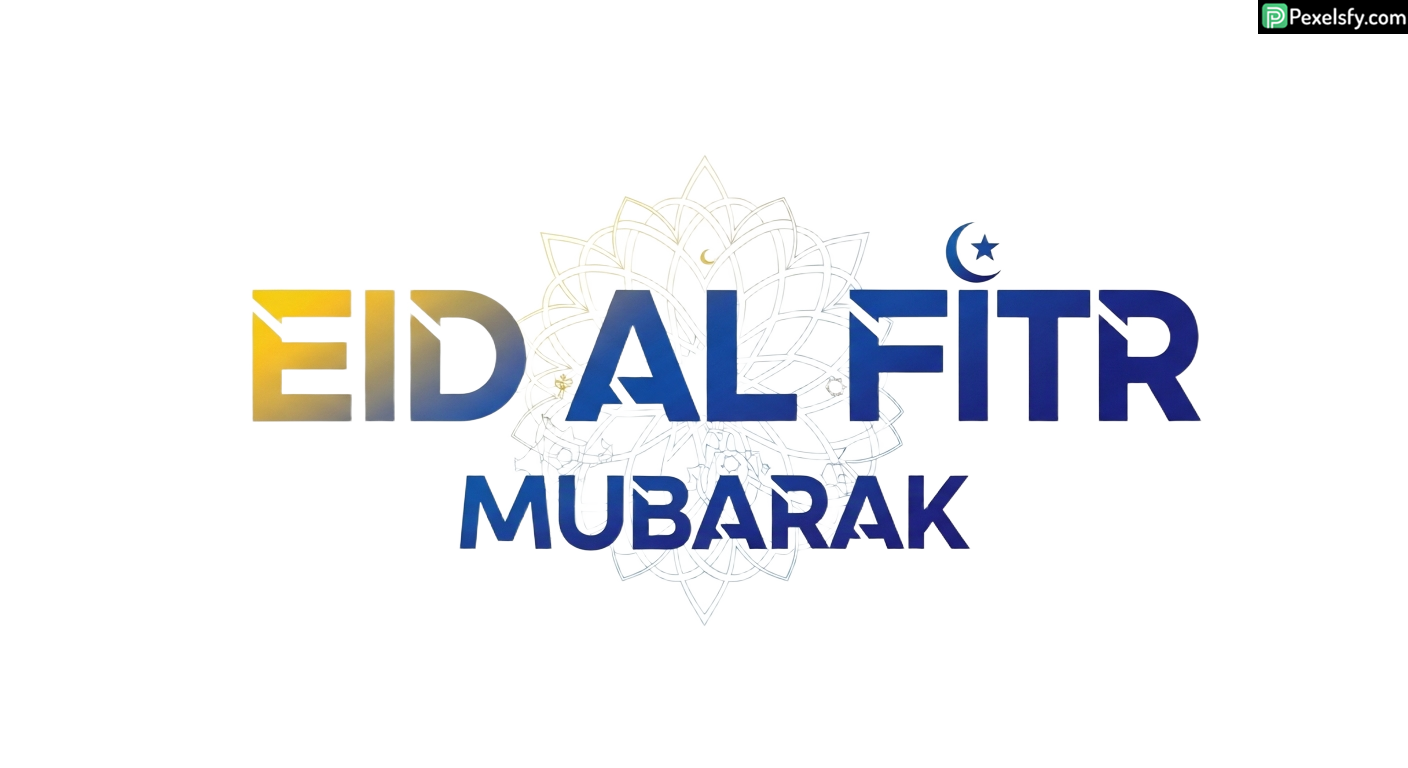 Eid al Fitr Mubarak greeting isolated on transparent background (33)