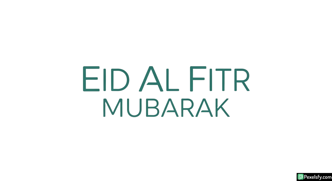 Eid al Fitr Mubarak greeting isolated on transparent background (35)