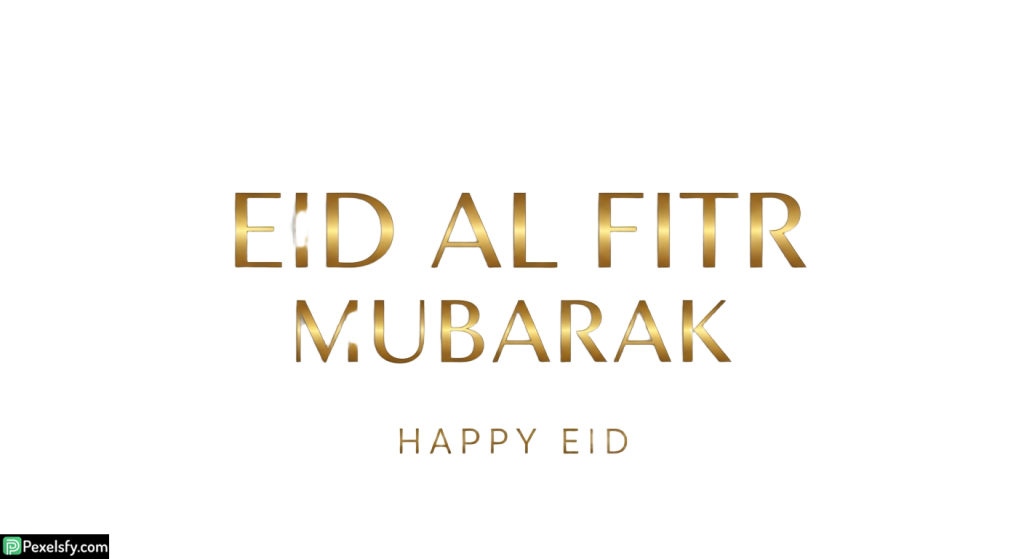 Eid al Fitr Mubarak greeting isolated on transparent background (36)