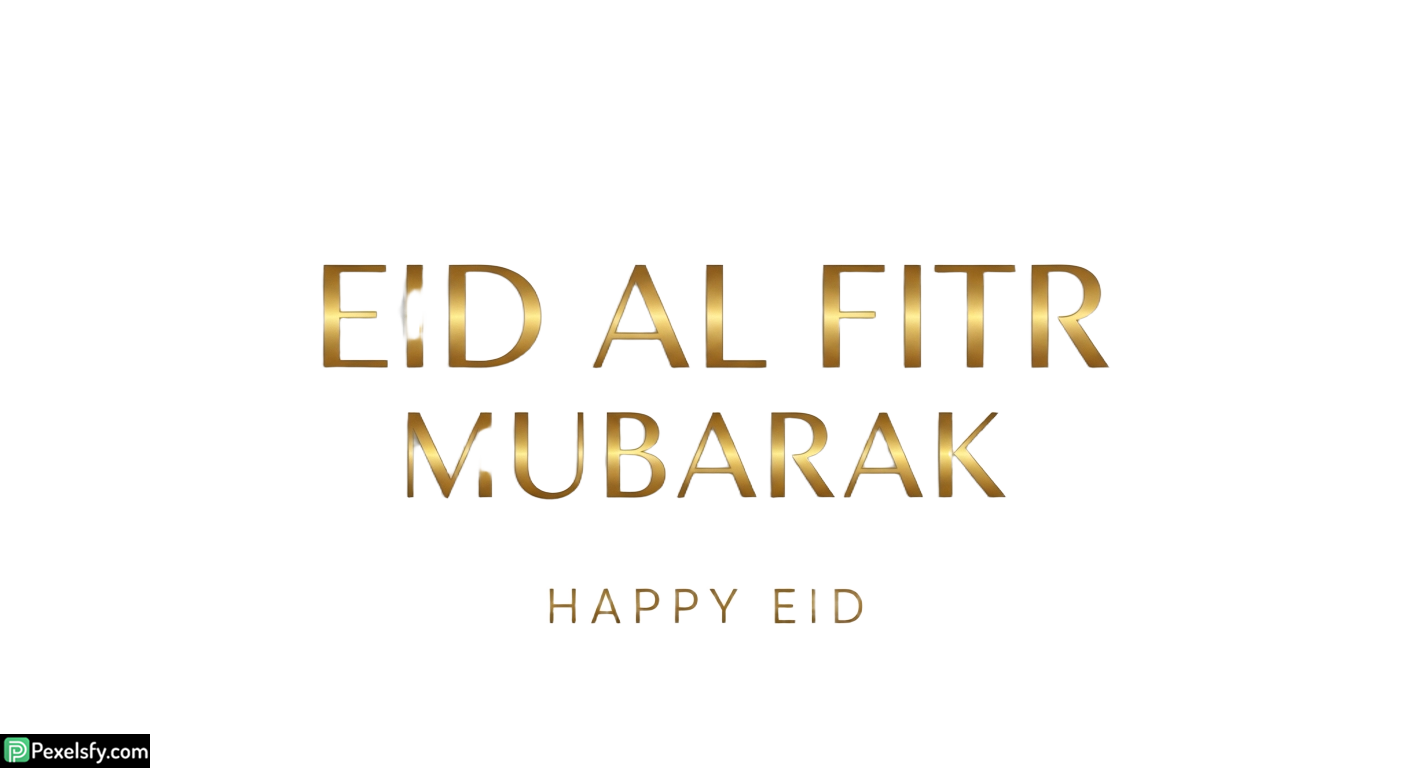 Eid al Fitr Mubarak greeting isolated on transparent background (36)