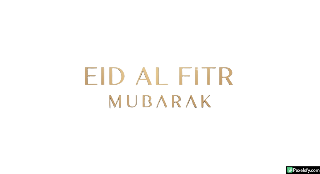 Eid al Fitr Mubarak greeting isolated on transparent background (37)