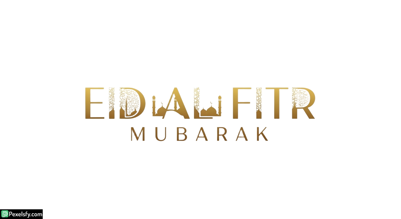 Eid al Fitr Mubarak greeting isolated on transparent background (39)