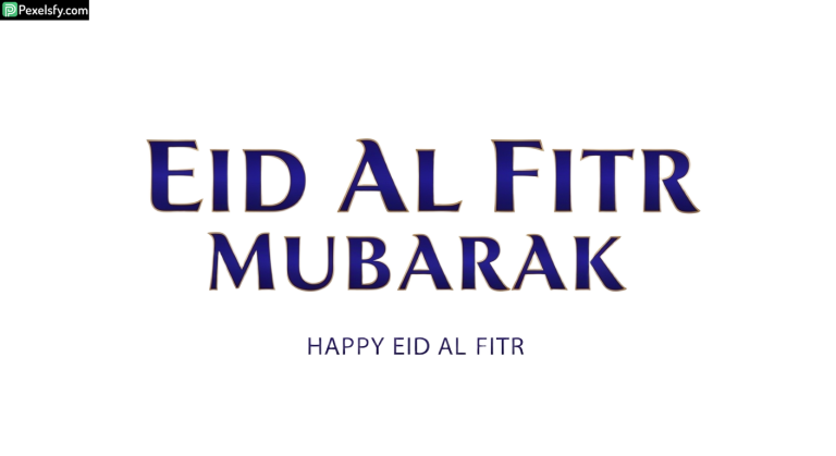 Eid al Fitr Mubarak greeting isolated on transparent background (5)