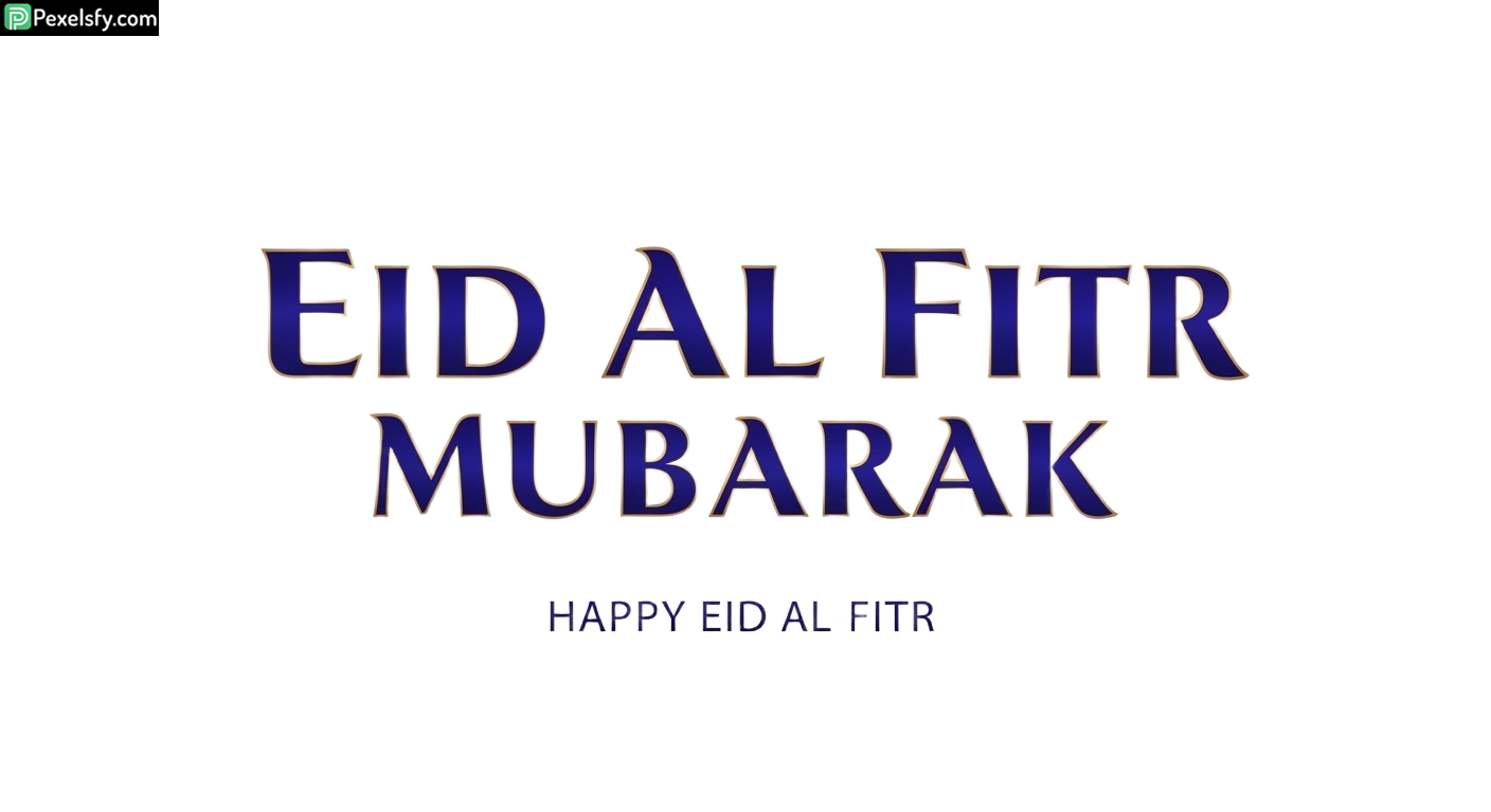 Eid al Fitr Mubarak greeting isolated on transparent background (5)
