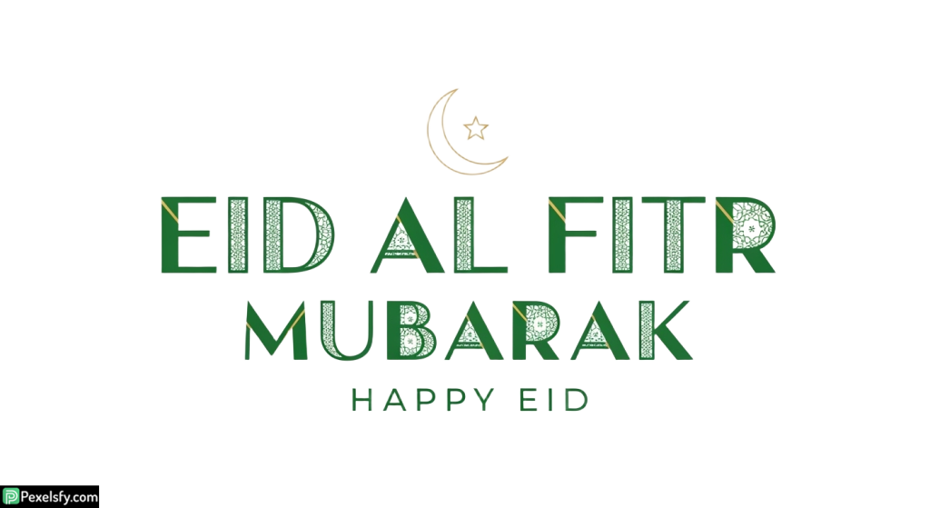 Eid al Fitr Mubarak greeting isolated on transparent background (9)
