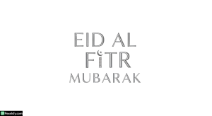 Eid al Fitr greeting calligraphy isolated on transparent background (1)