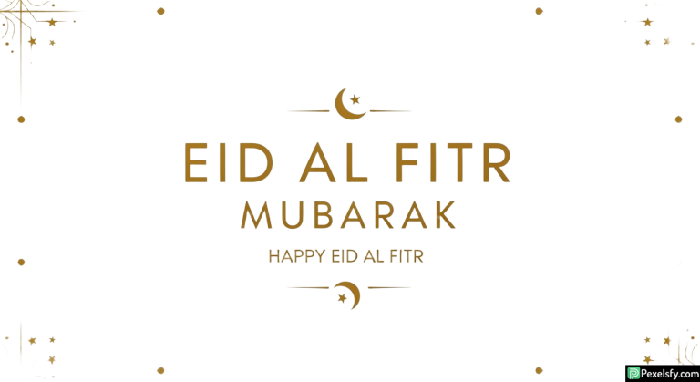 Eid al Fitr greeting card design isolated on transparent background