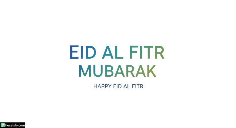 Eid al Fitr greeting card isolated on transparent background (1)