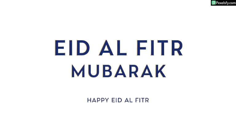 Eid al Fitr greeting card isolated on transparent background