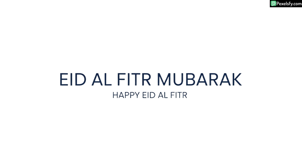Eid al Fitr greeting card isolated on transparent background (2)