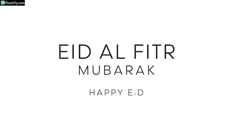 Eid al Fitr greeting with Islamic geometric patterns isolated on transparent background