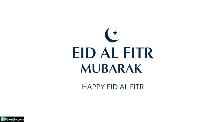 Eid al Fitr greeting with crescent moon isolated on transparent background (3)