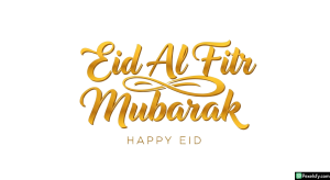 Golden Eid Al Fitr Mubarak Calligraphy isolated on transparent background (1)