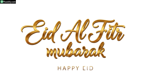 Golden Eid Al Fitr Mubarak Calligraphy isolated on transparent background (6)