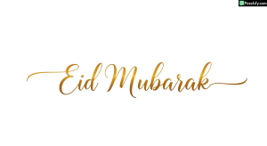 Golden Eid Mubarak Calligraphy isolated on transparent background (19)