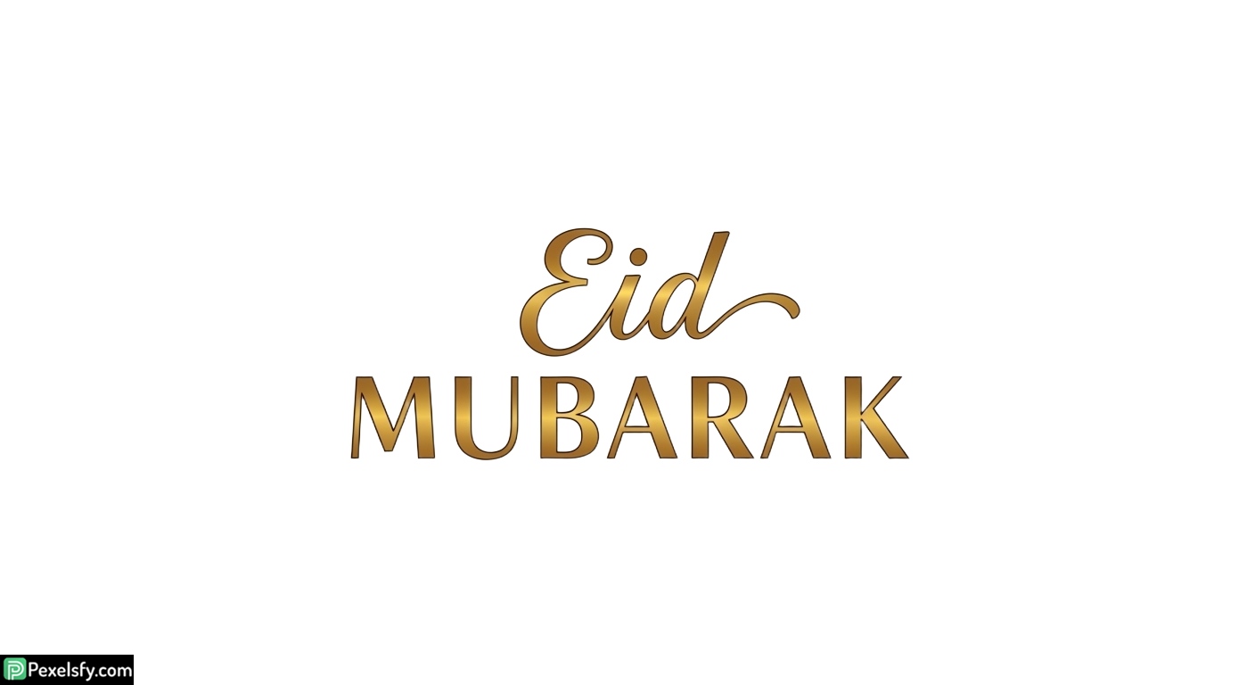 Golden Eid Mubarak calligraphy isolated on transparent background (20)