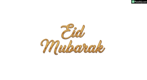 Golden Eid Mubarak calligraphy isolated on transparent background (7)
