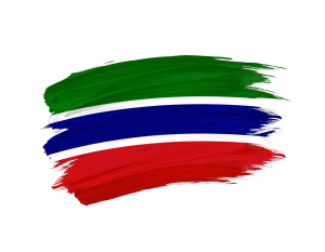 Gambia-flag-png-paint-brush