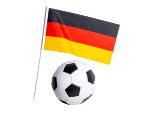 germany flag with football png transparent background