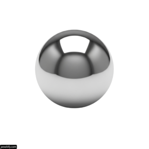 3D rendering of a sphere on a white background png transparent background
