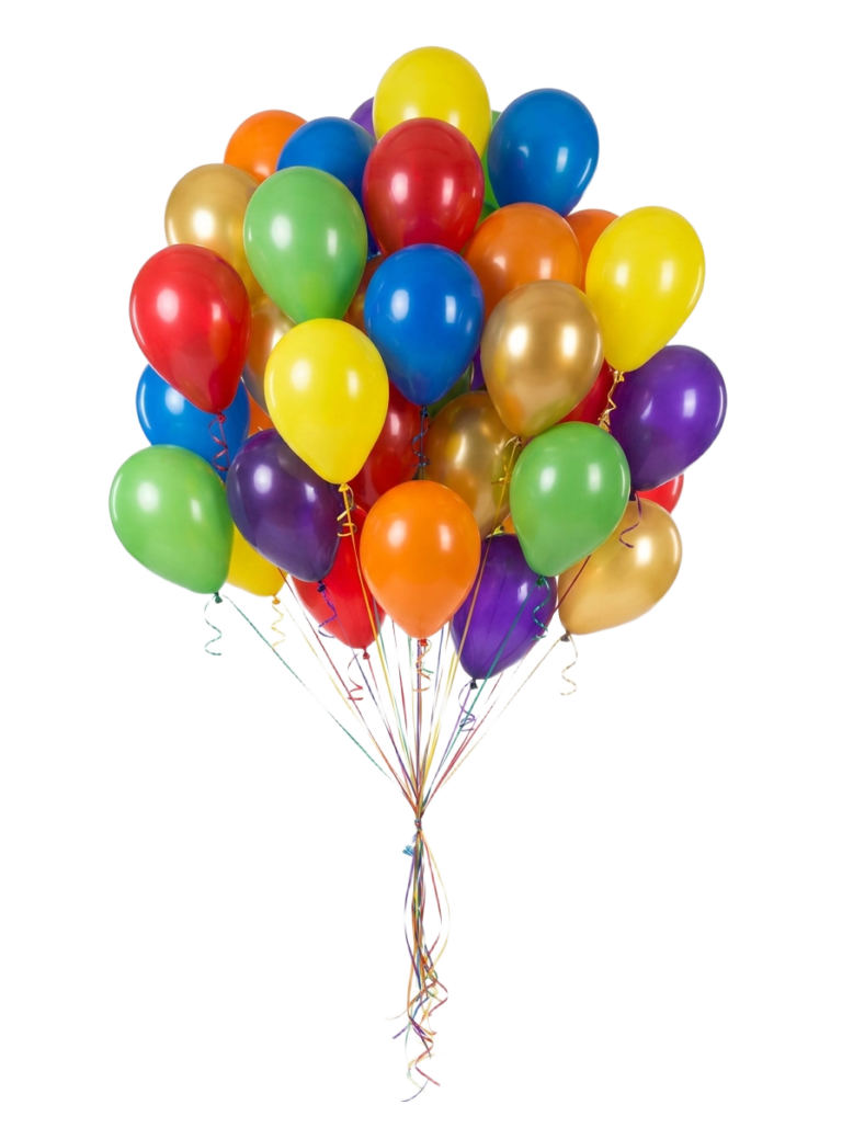Balloons on white background 202607101502