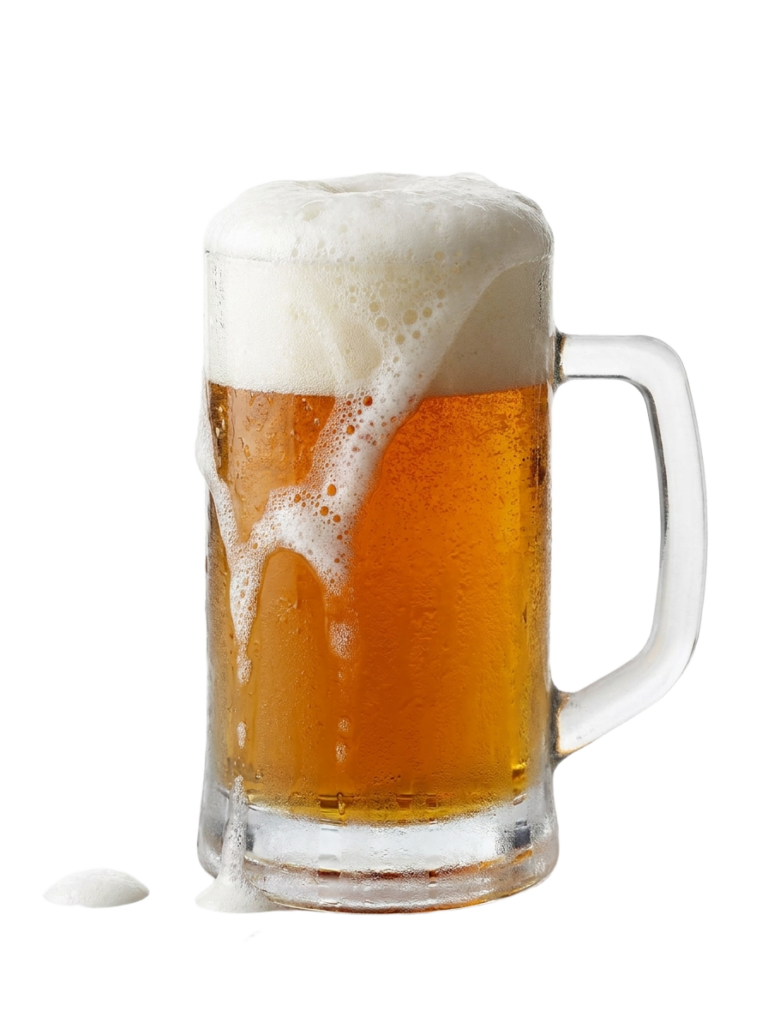 Beer mug with foam 202607101502