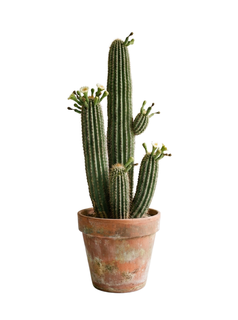 Cactus in pot white background 202607101501