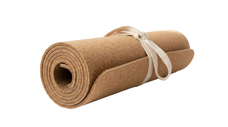 Rolled yoga mat white background 202607101501
