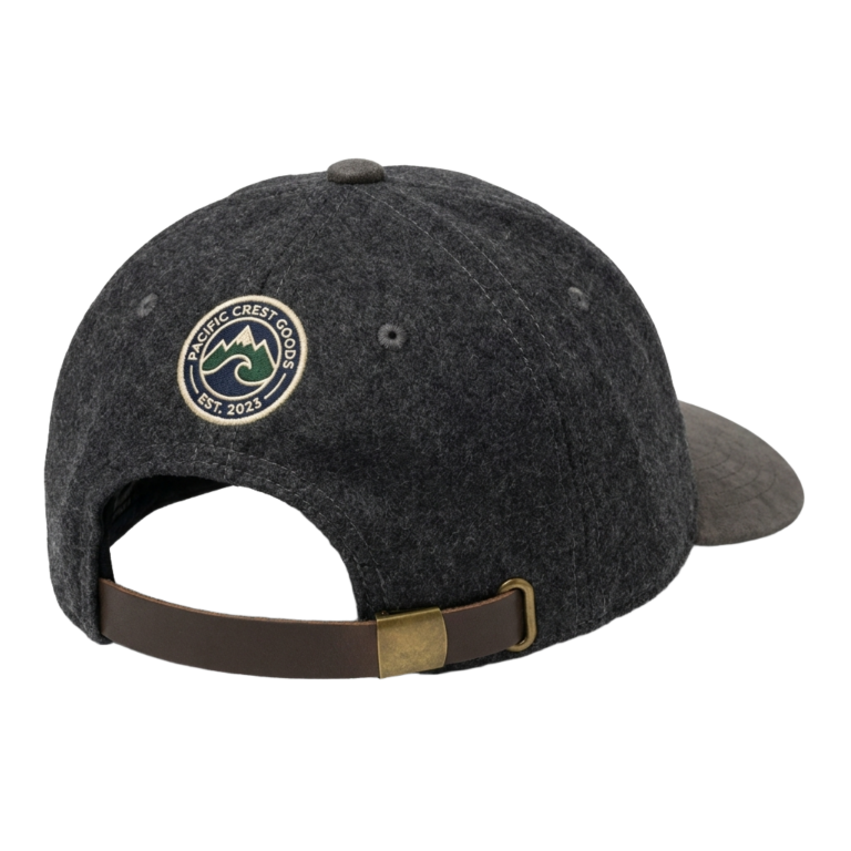 A baseball cap with a patch on the front of it.