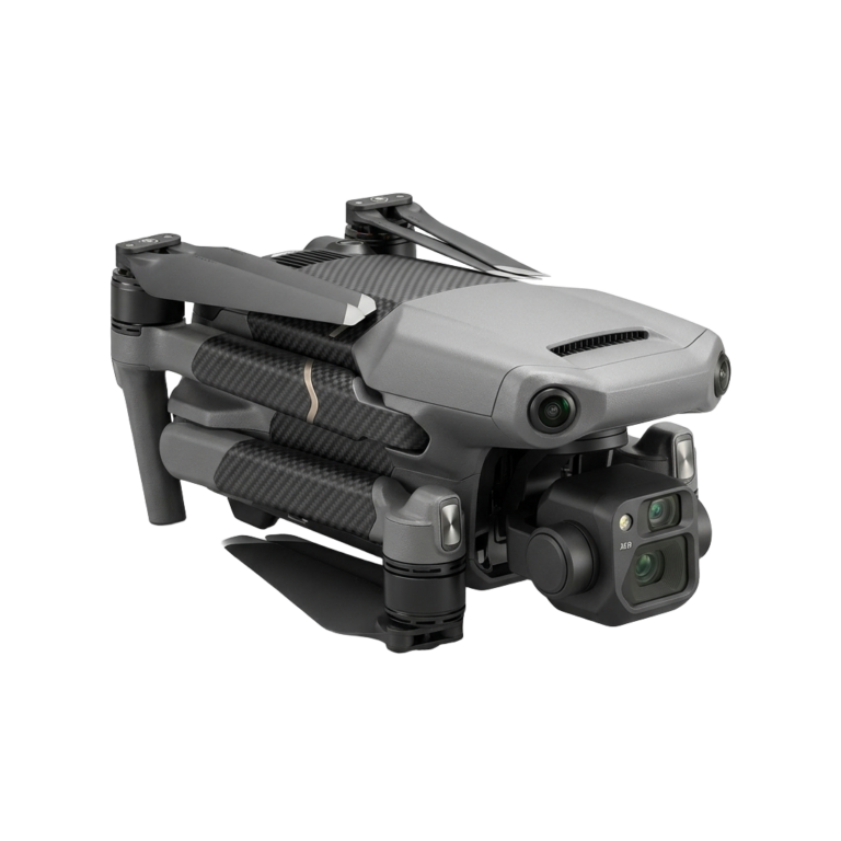 A drone with a camera attached to it.