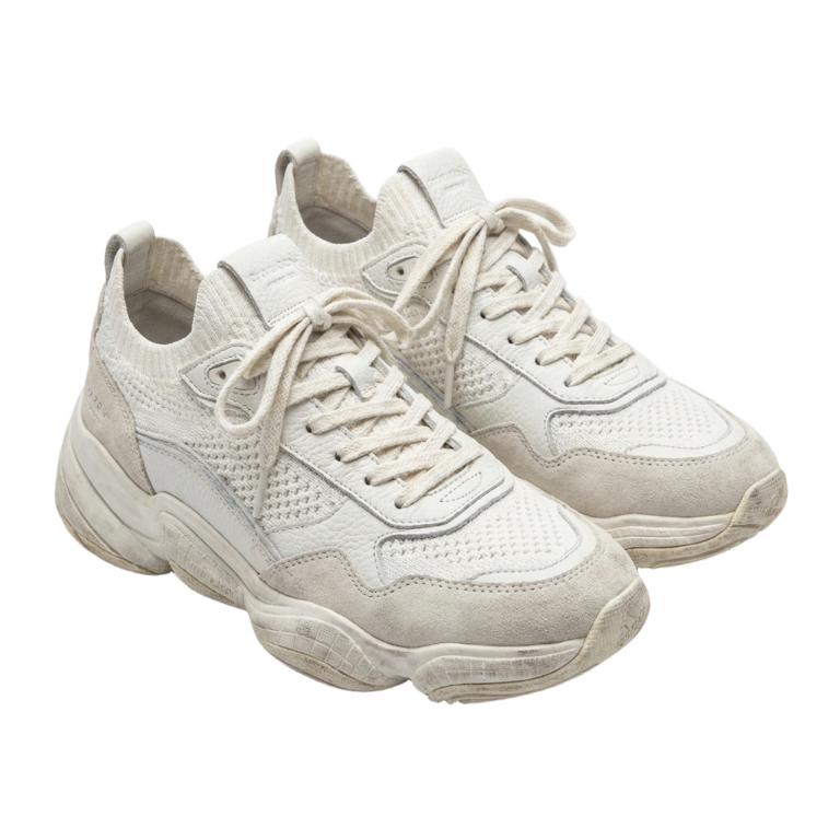 A pair of white sneakers PNG transparent background.