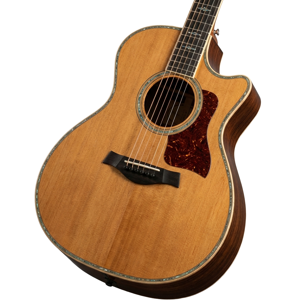 A small acoustic guitar PNG transparent background.